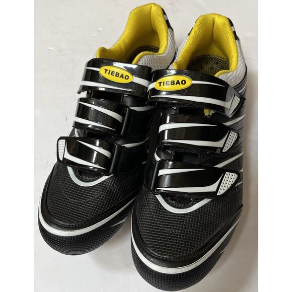 Tiebao‎ Shoes Men’s 11 Euro 44 Road Cycling Lock Pedal Bike Cleated Bicycle New - Picture 1 of 9